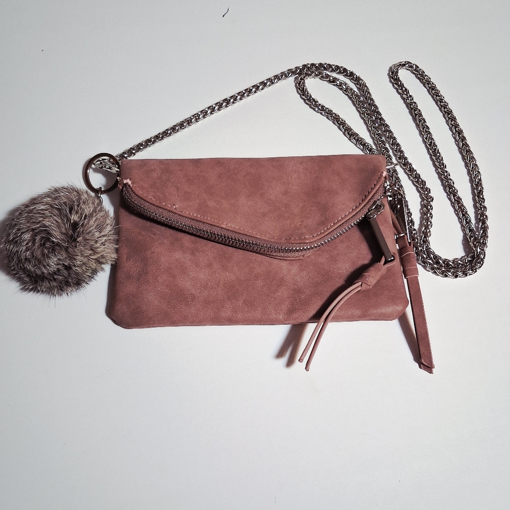 Free People Dusty Rose Crossbody Bag‎ with Chain Strap